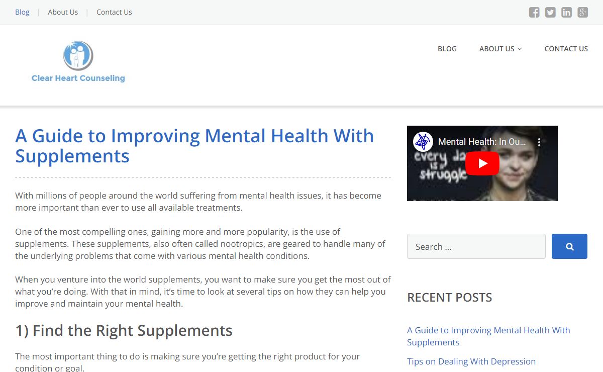 Clear Heart Counseling - Achieving Top Mental Health With Smart Drugs