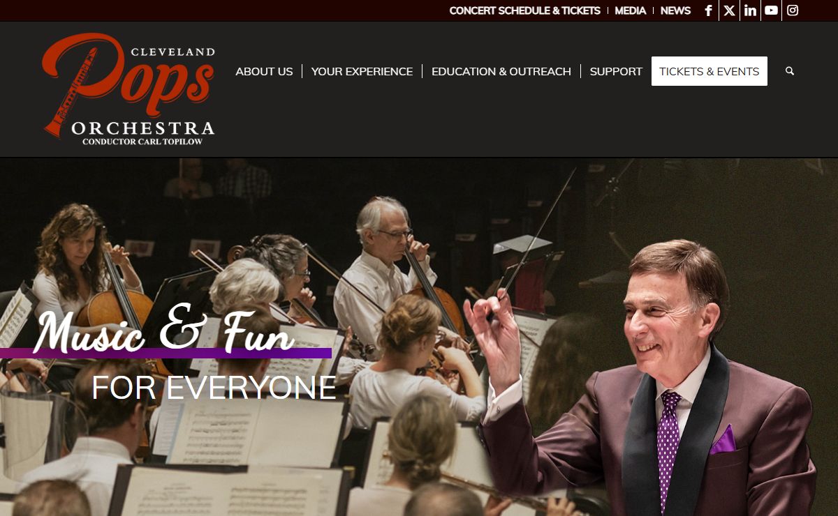 The Cleveland Pops Orchestra - Amazing music & great entertainment