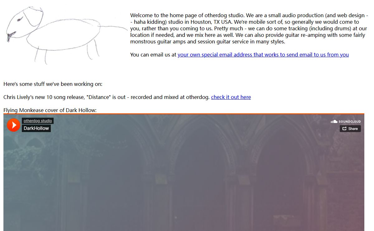 home of otherdog studio on the web