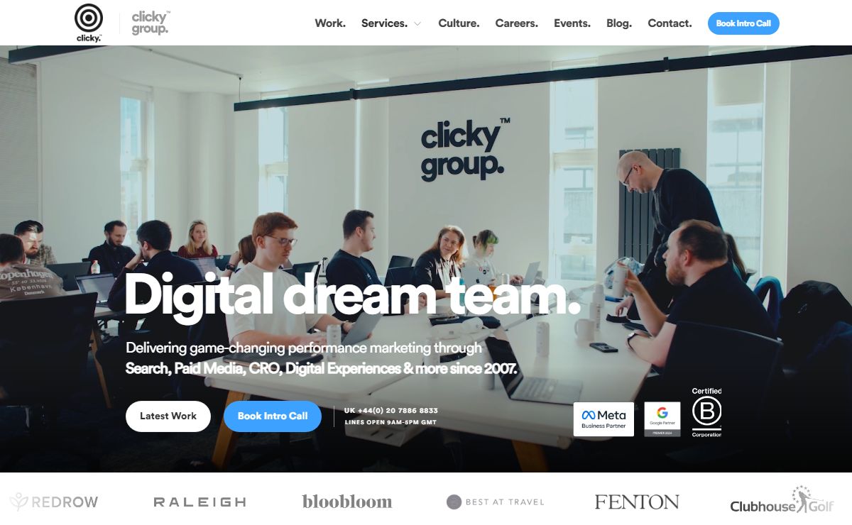 Clicky™ | Award Winning B Corp Digital Agency