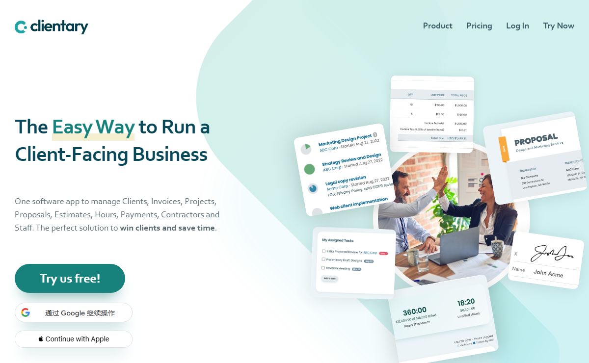 Clientary | Invoicing & Time Tracking Software for Professional Services Businesses