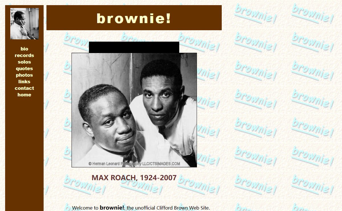 Brownie! Celebrating the life of legendary jazz trumpeter Clifford Brown.