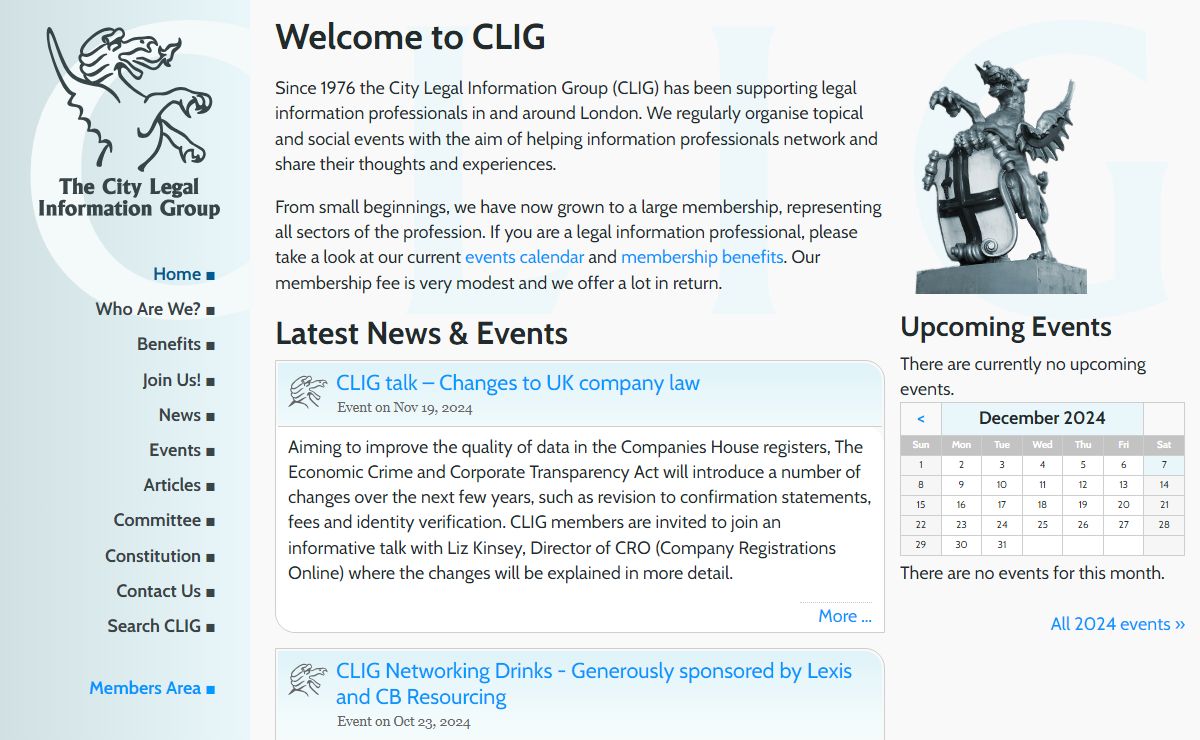 CLIG Home Page - City Legal Information Group