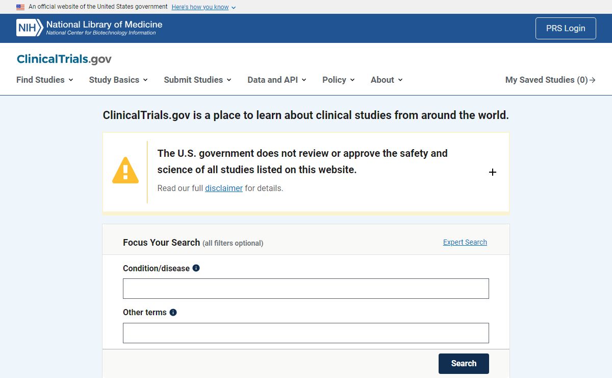 Home | ClinicalTrials.gov