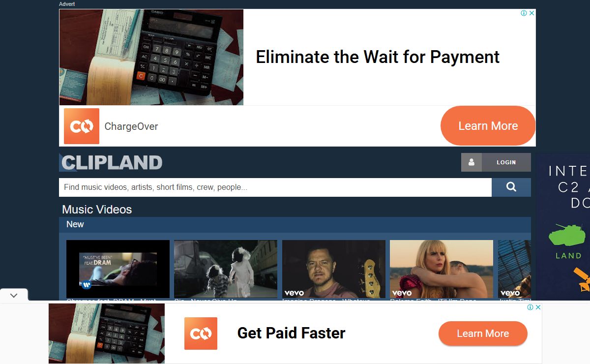 Clipland: watch music videos, short films and tv commercials, with cast & crew credits