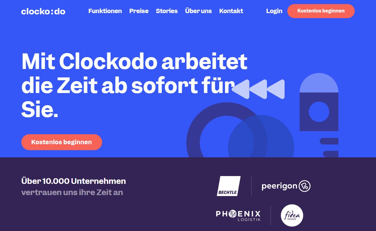 Clockodo | Arbeitszeiten und Projektzeiten erfassen