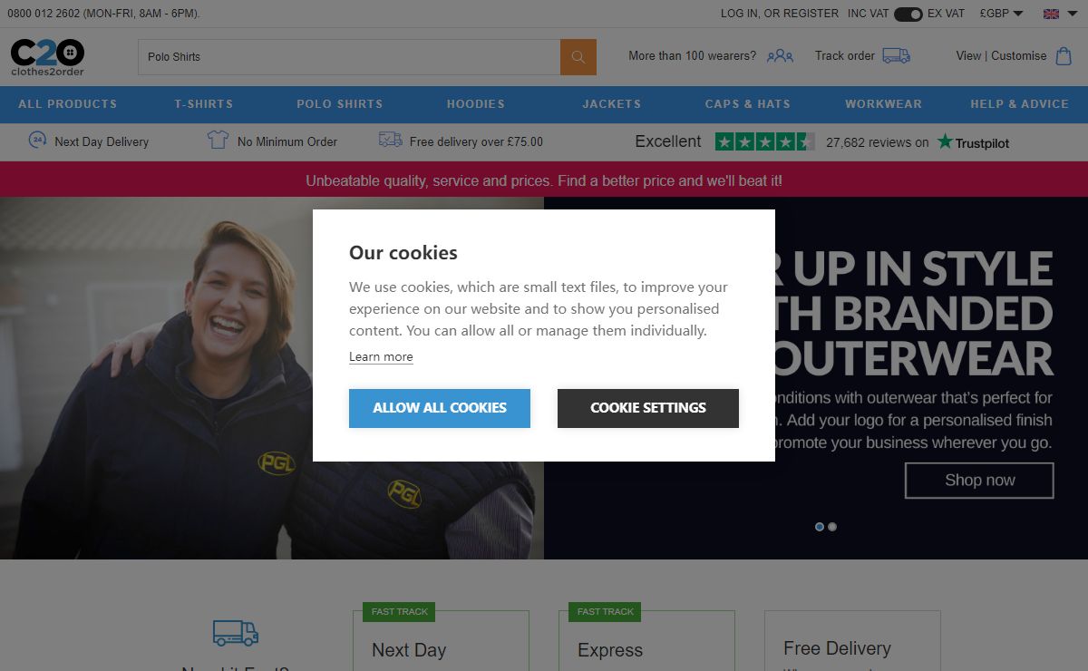 Clothes2order | Printing, Embroidery & Custom Workwear