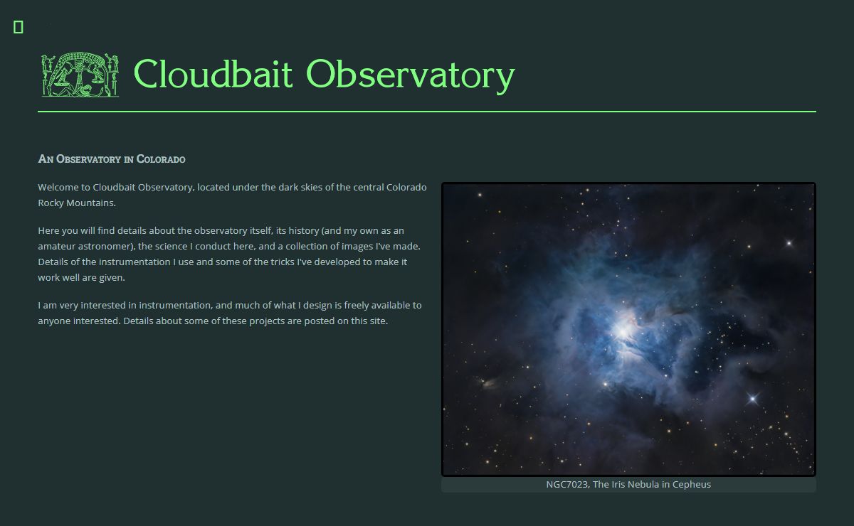 Cloudbait Observatory