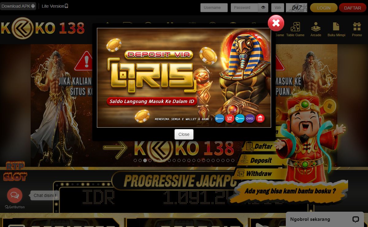 KOKO138: Situs Slot Gacor Depo 5000 Gampang Maxwin Terbaik.