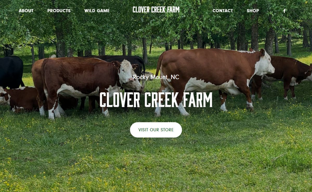 Clover Creek Farm | Farm-Raised Beef | Rocky Mount, NC