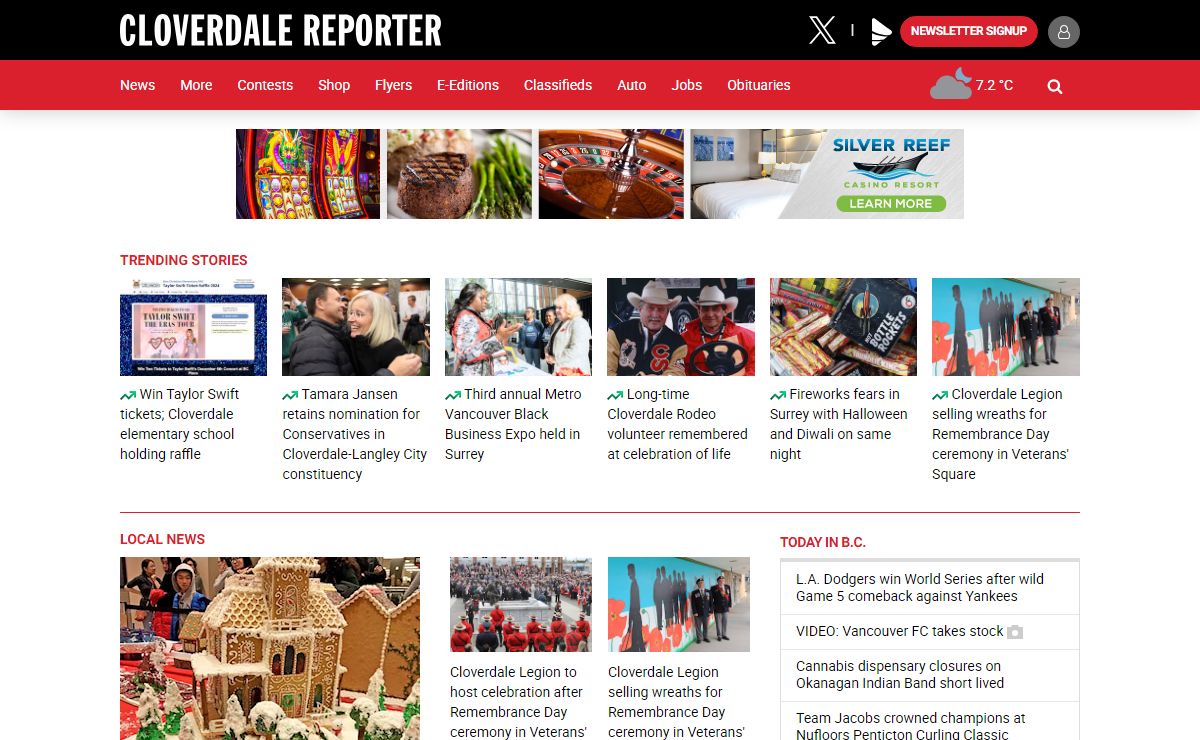 Welcome to the Cloverdale Reporter - Cloverdale Reporter