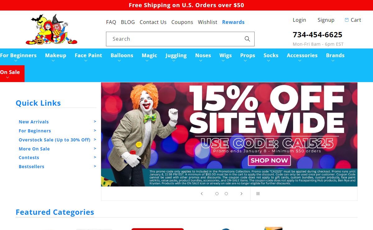 Unique Clown Supplies and Novelties: Free Shipping on $50+ Orders – ClownAntics