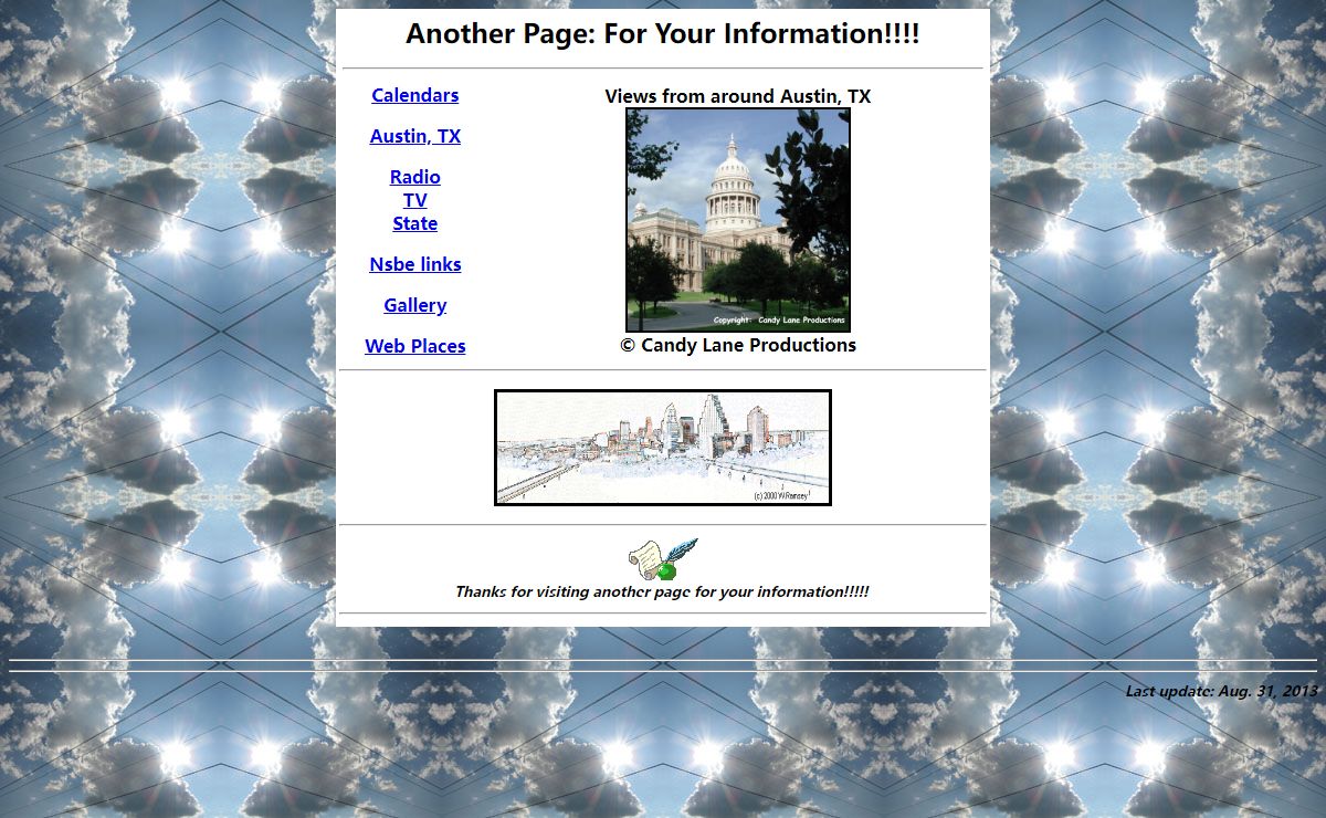 Another Page: For Your Information!!!!