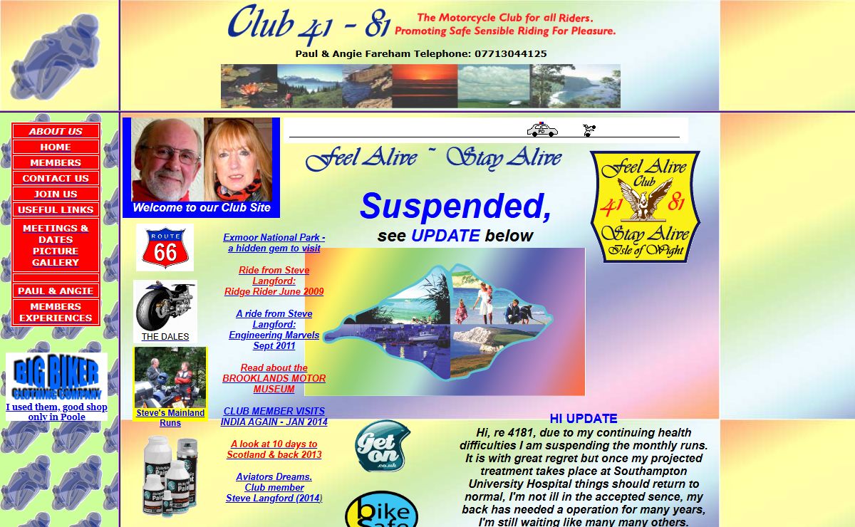 Club 4181 The Motorcycle Club for all Riders on the Isle of Wight