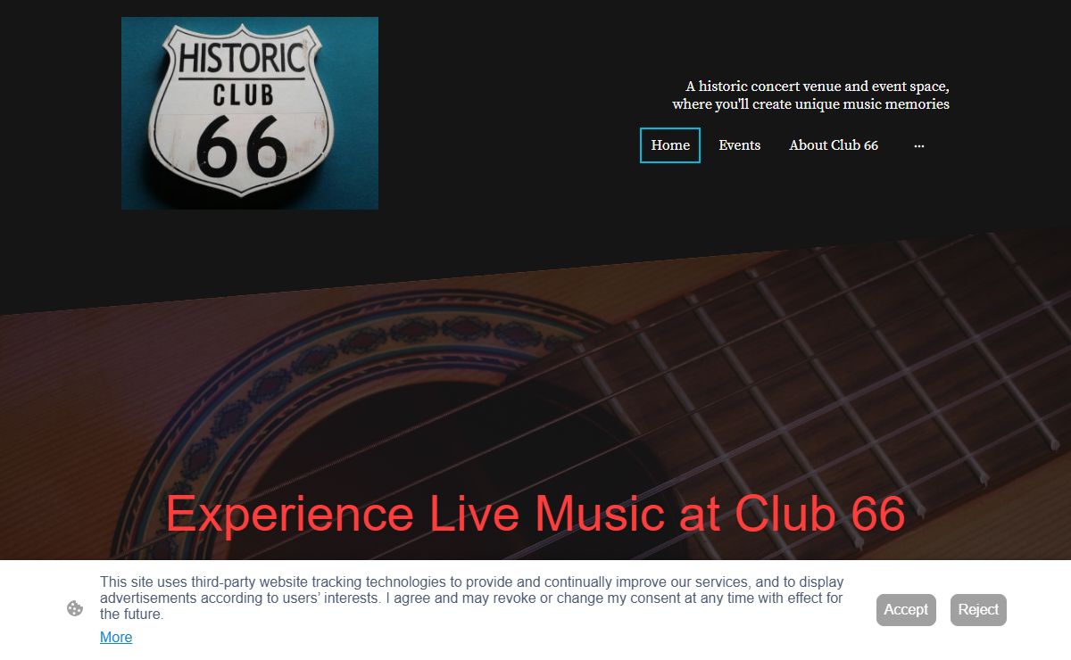 Historic Club 66 concert venue