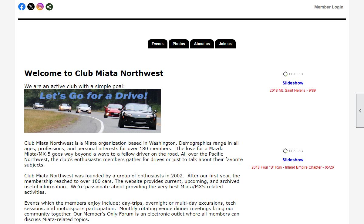 Home - Club Miata Northwest