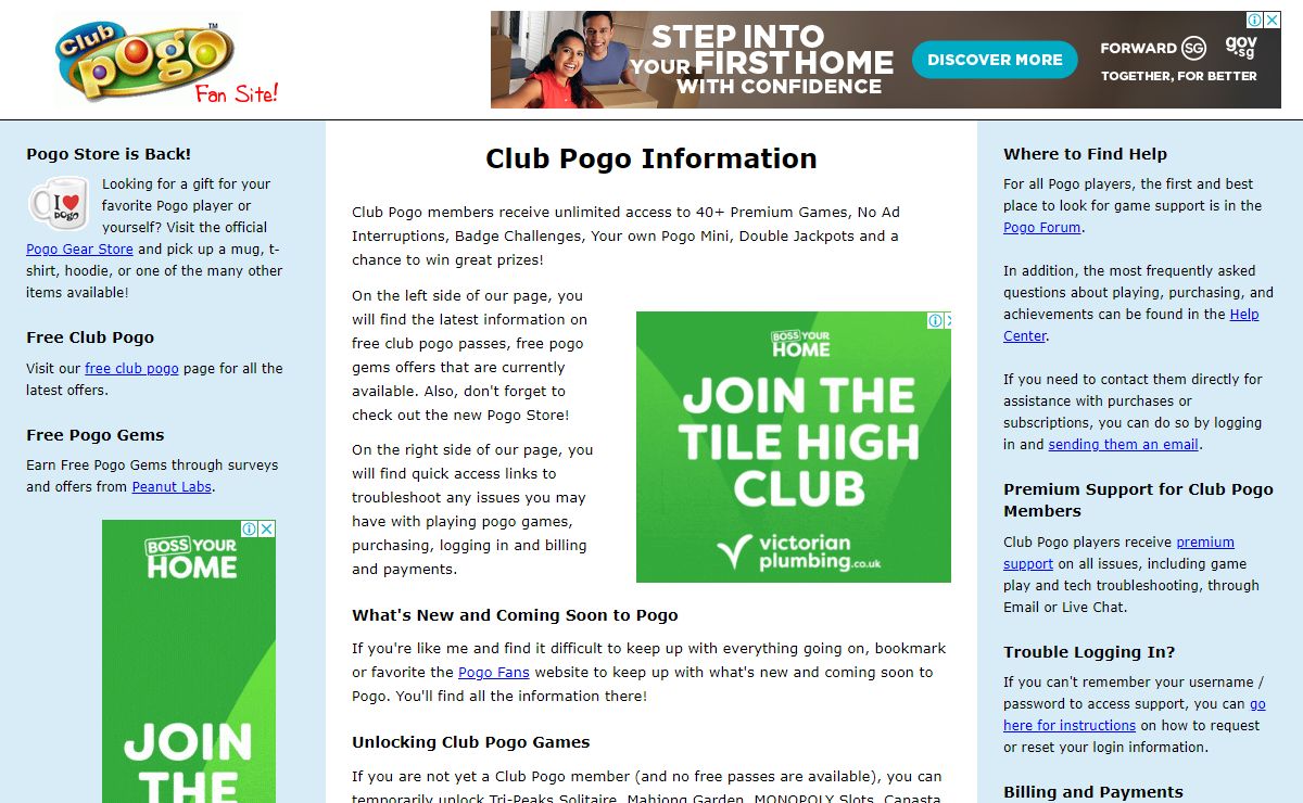 Club Pogo Games Information & Resources