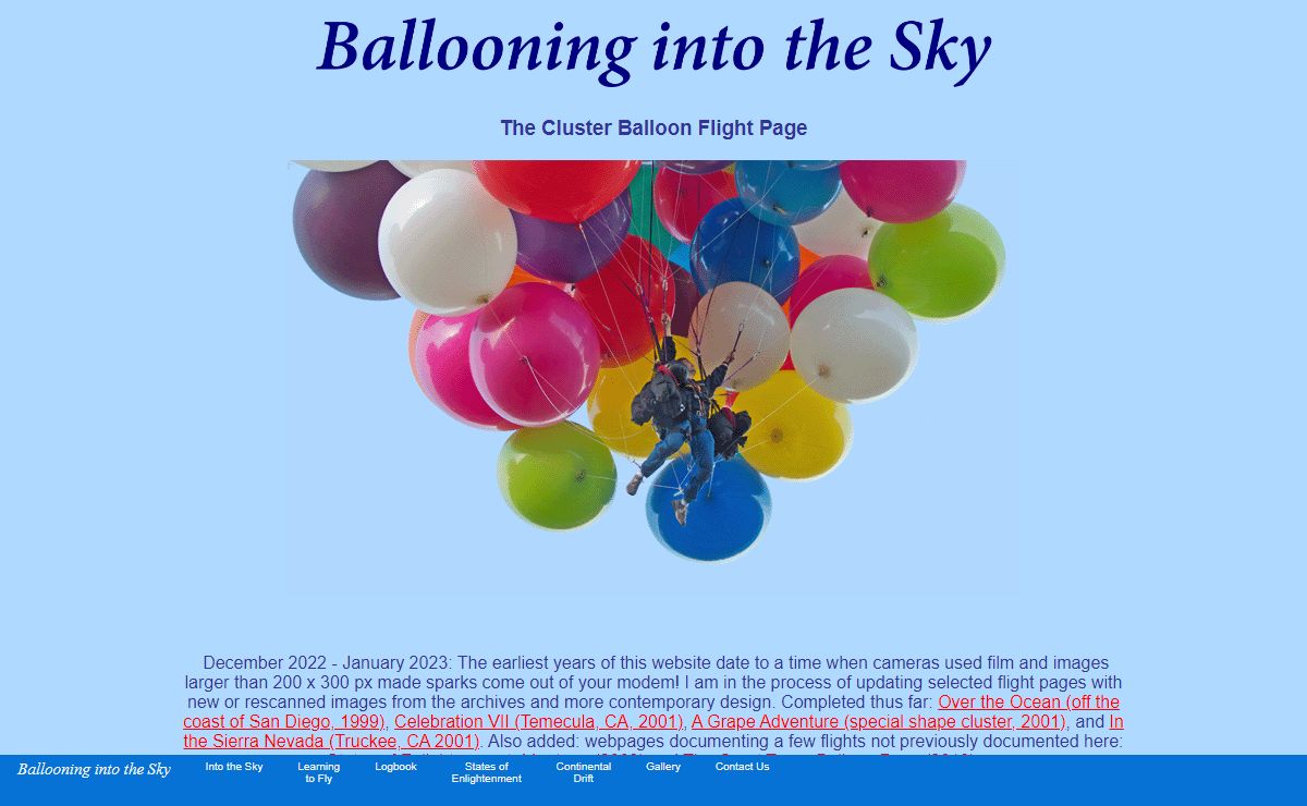 Ballooning into the Sky