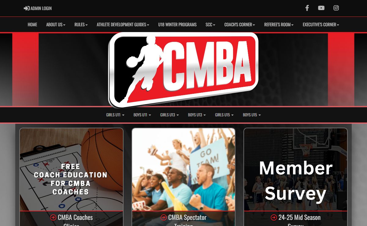 Calgary Minor Basketball Association : Website by RAMP InterActive