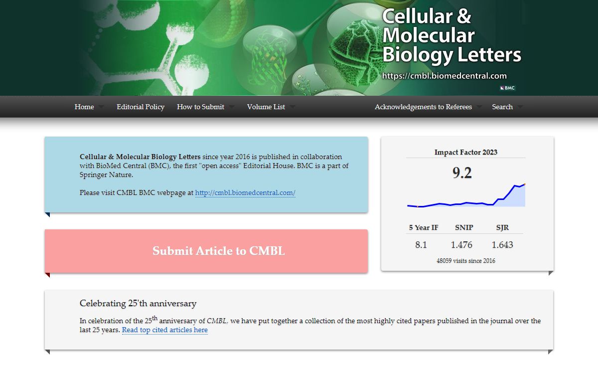 CMBL | Cellular and Molecular Biology Letters