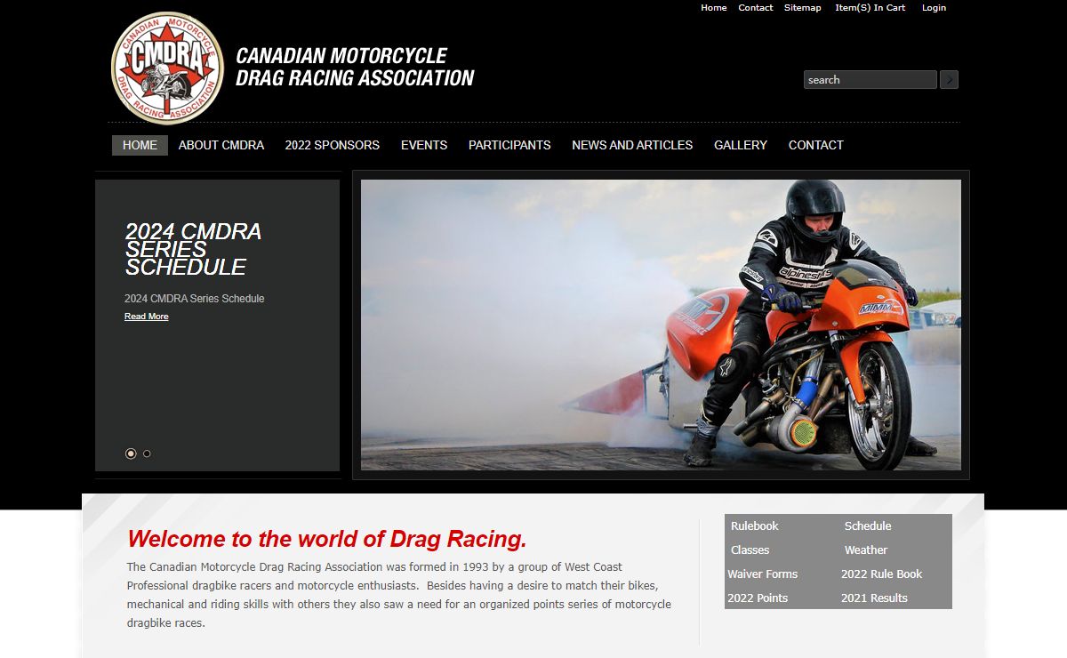 CMDRA - Canadian Motorcycle Drag Racing Association, Edmonton, AB