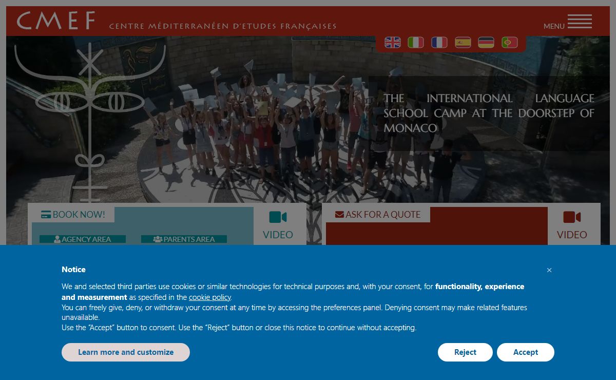 French summer camps French courses France Nice Monte-Carlo | CMEF