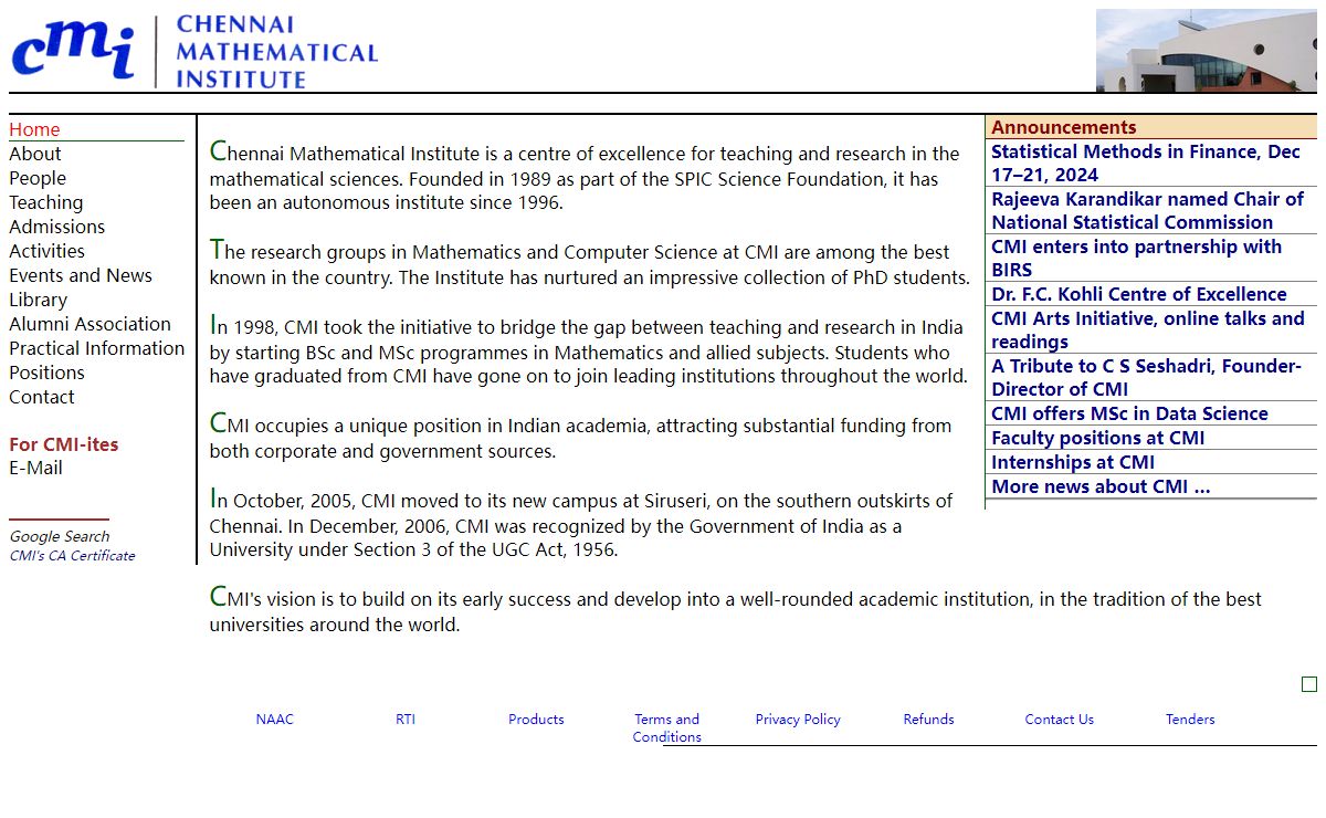 Chennai Mathematical Institute