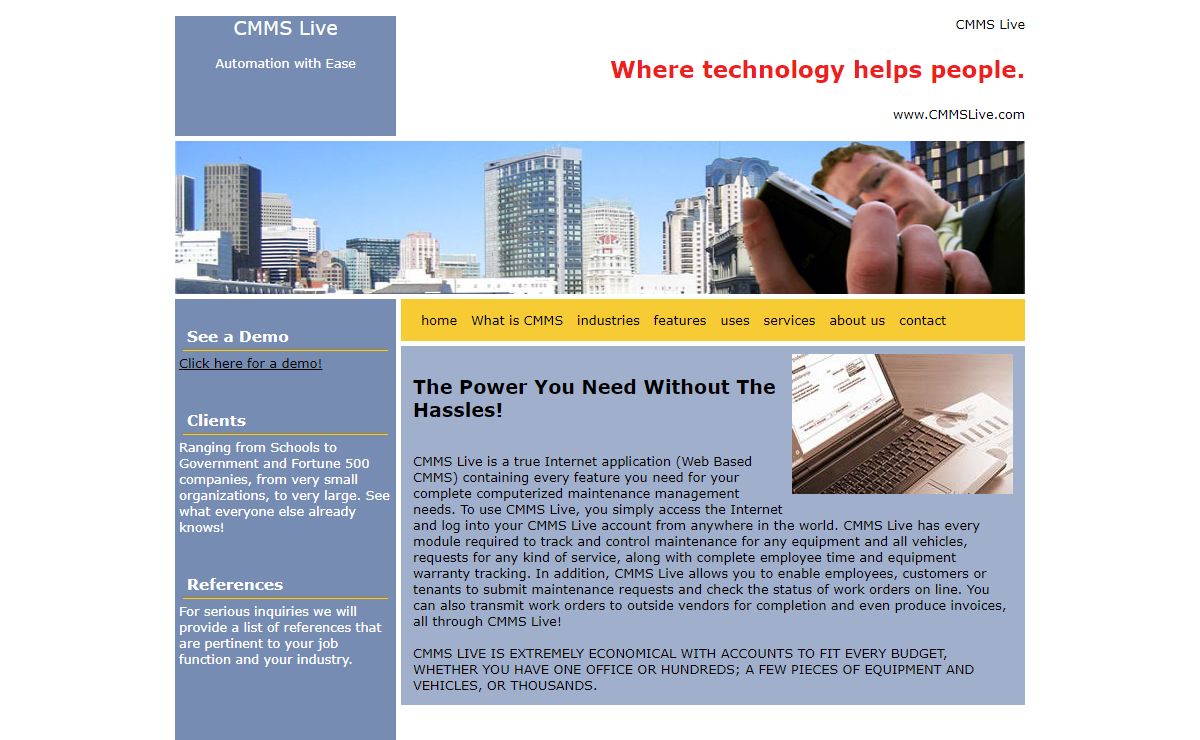 Web Based CMMS - Work Orders, PMs, Assets & More
