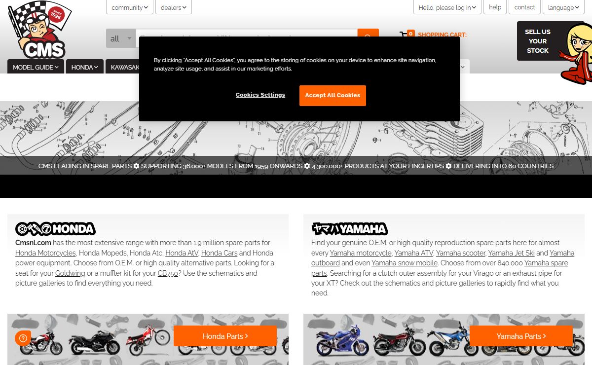 Honda Motorcycle Parts, Kawasaki, Suzuki and Yamaha Motorcycle Parts - ATV, Classic Bike, Dirt Bike Parts