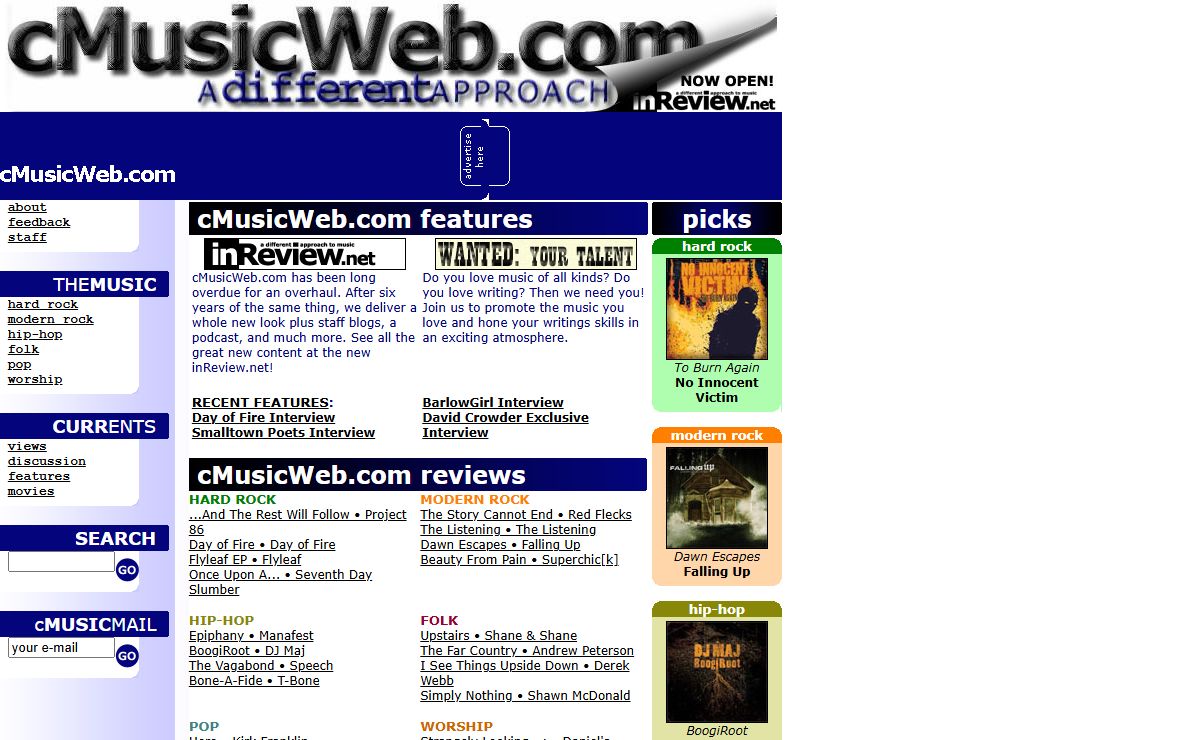 cMusicWeb.com: a different approach to music