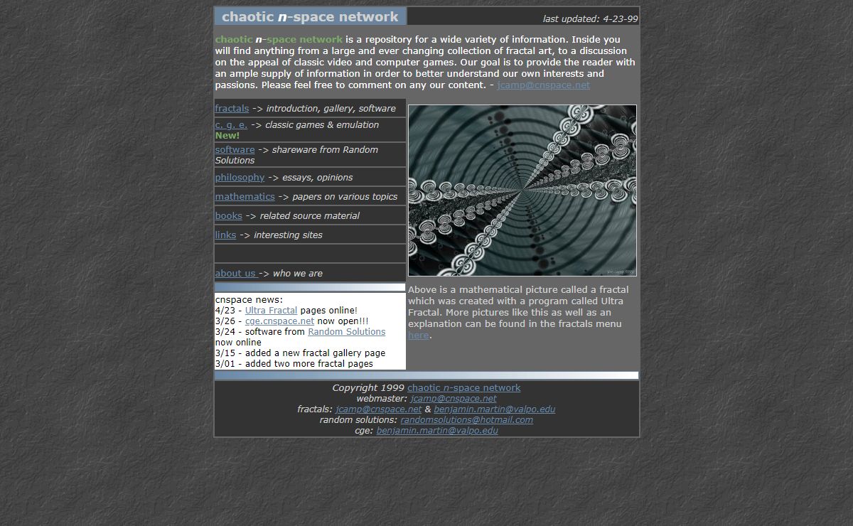 chaotic n-space network