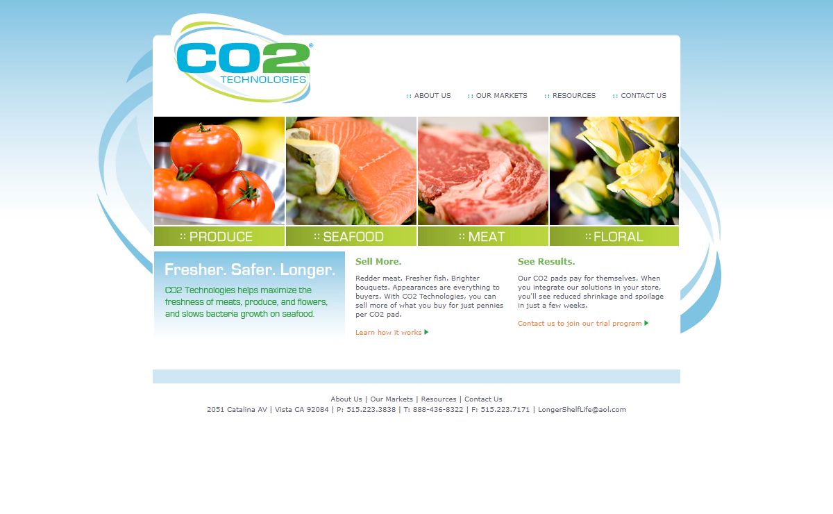 CO2 Technologies - Food and Floral Preservation Solutions for Supermarkets, Florists, Processors, Shippers, Distributors