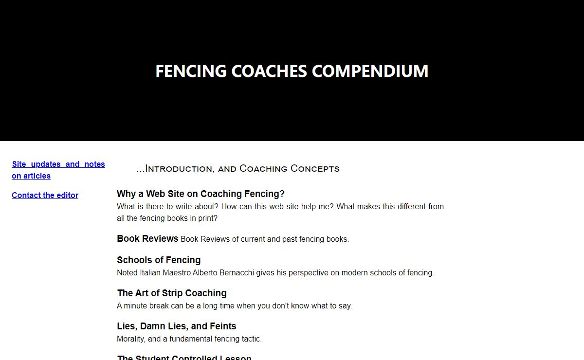 Coaches Compendium