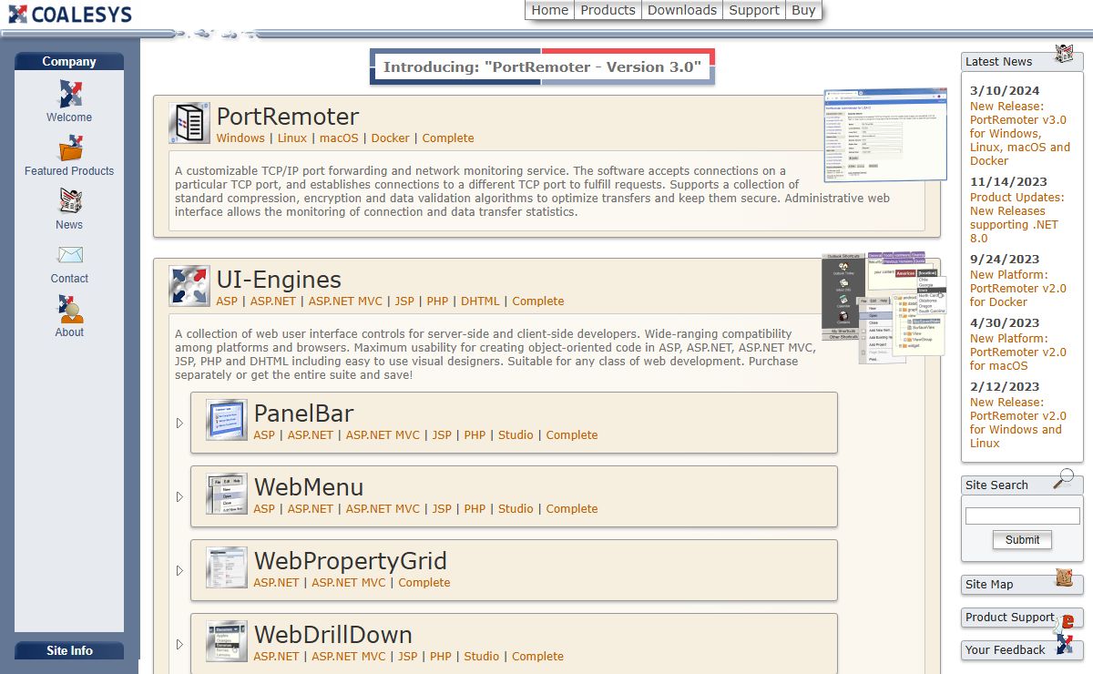 Coalesys - Server Applications and Web Controls