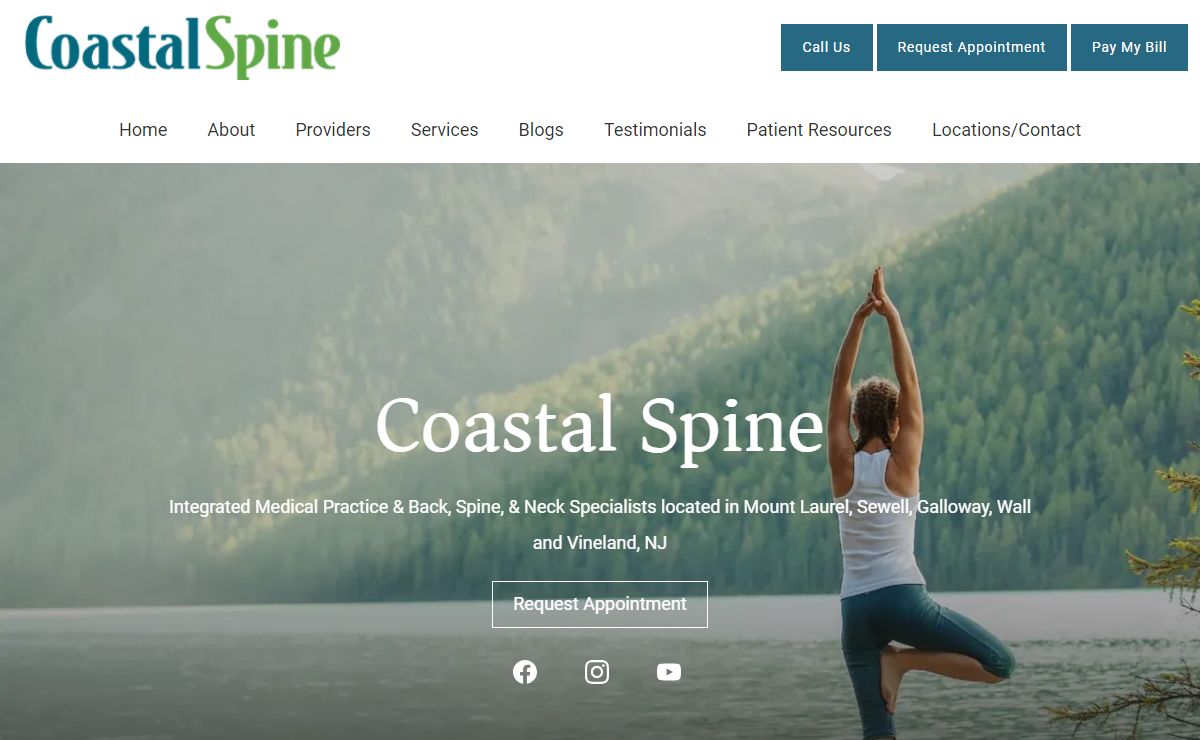 Coastal Spine | Integrated Medical Practice & Back, Spine, & Neck Specialists located in Mount Laurel, Sewell, Galloway, Wall and Vineland, NJ