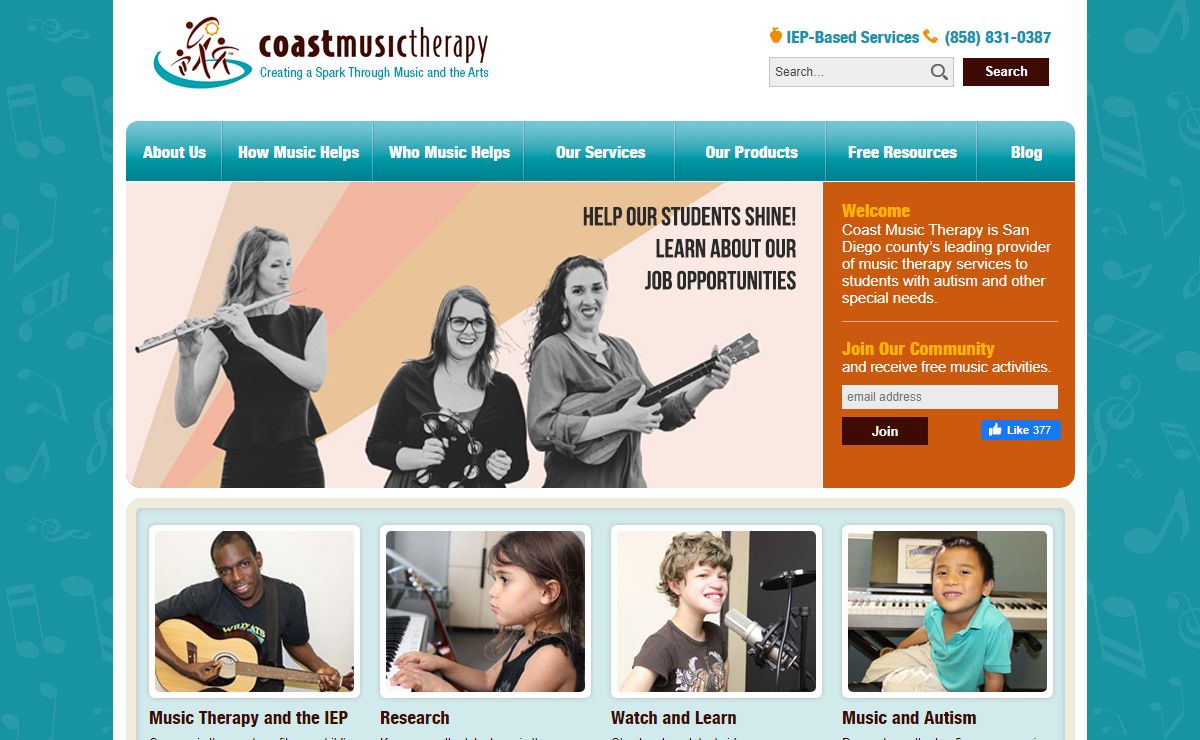 San Diego Music Therapy IEP and Autism Services - Coast Music Therapy | San Diego IEP Music Therapy for Children with Autism and Special Needs