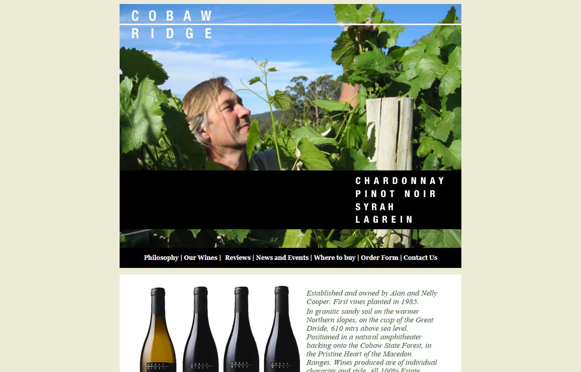 Cobaw Ridge Winery, Macedon Ranges, Australia