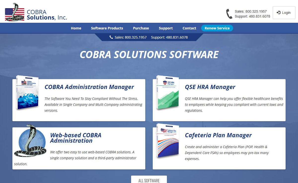 Benefits Software: COBRA Software, QSEHRA Software, SEC125 Software, Compliance Administration Software