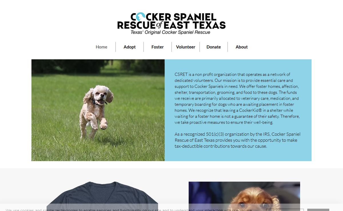 Home | Cockerkids| Cocker Spaniel Rescue of East Texas