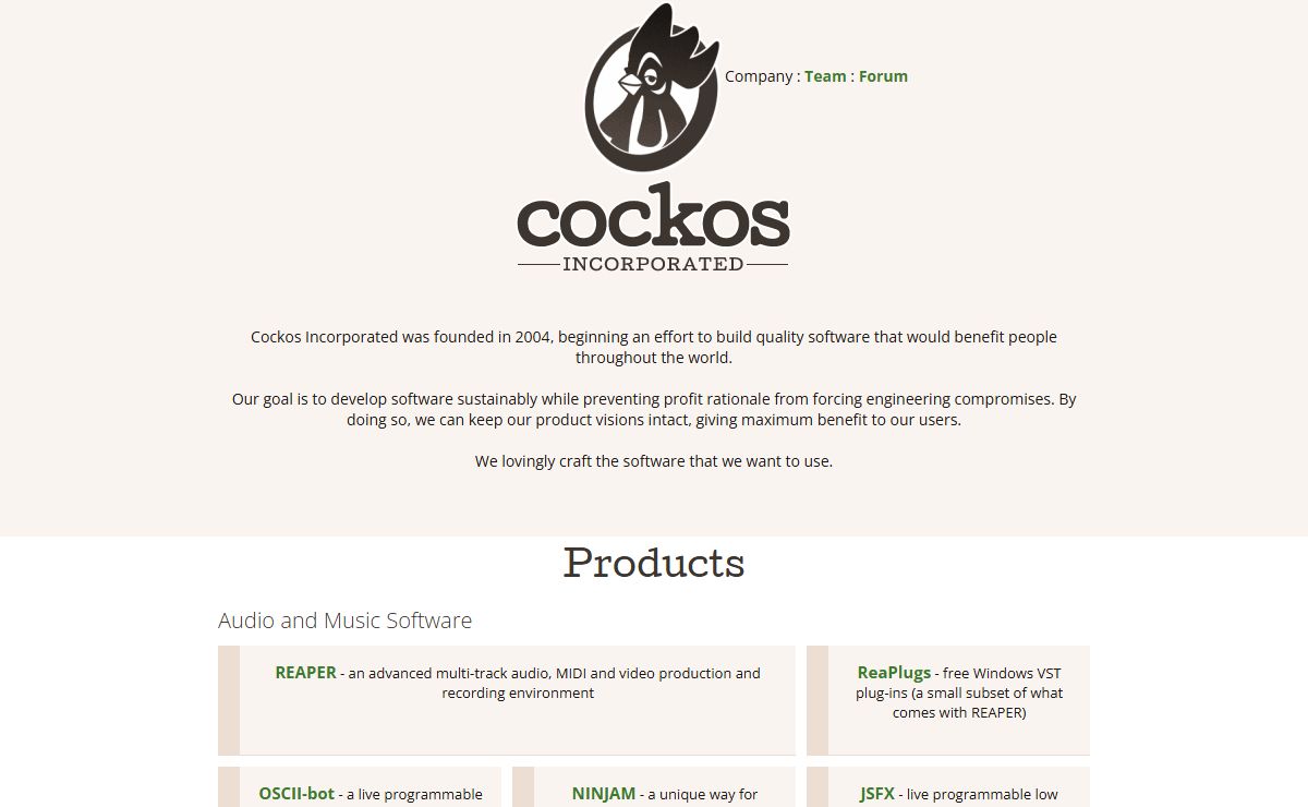 Cockos Incorporated | Company