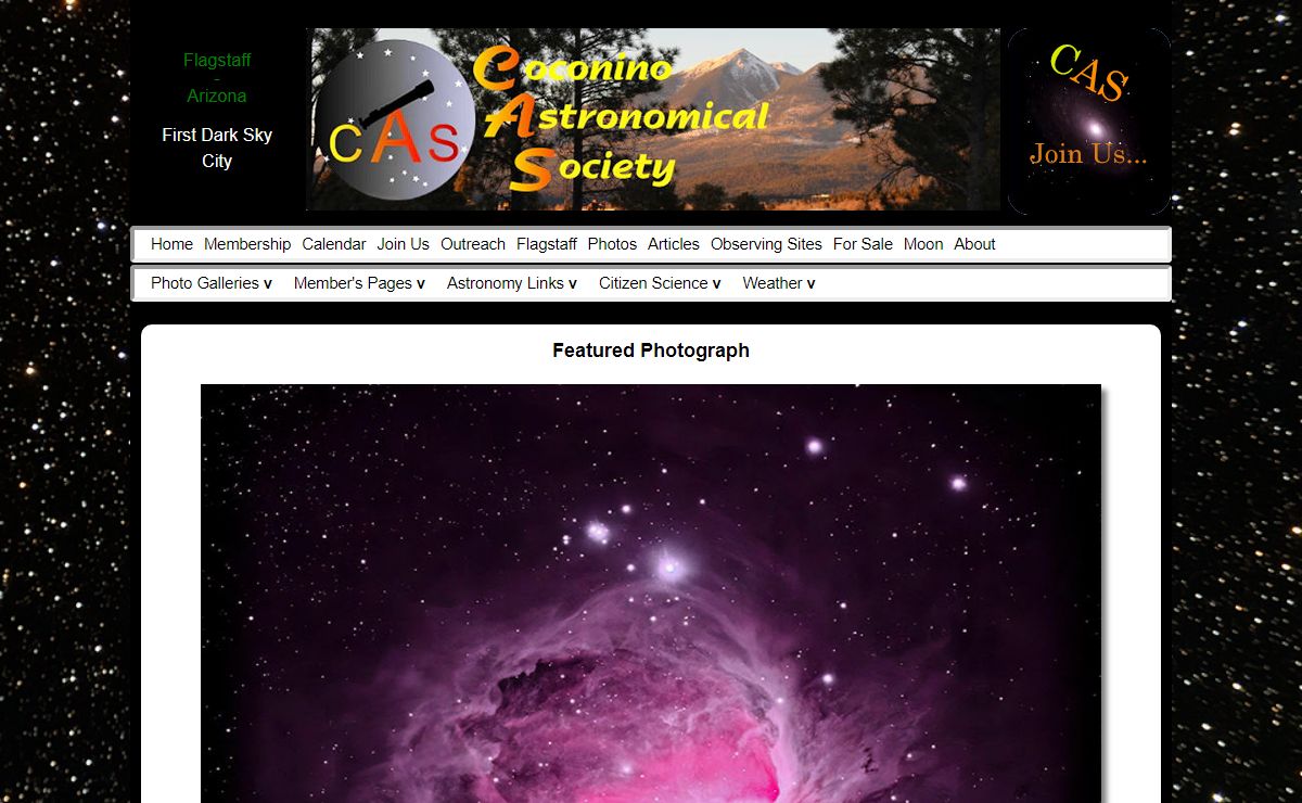 CAS - Coconino Astronomical Society - Home Page