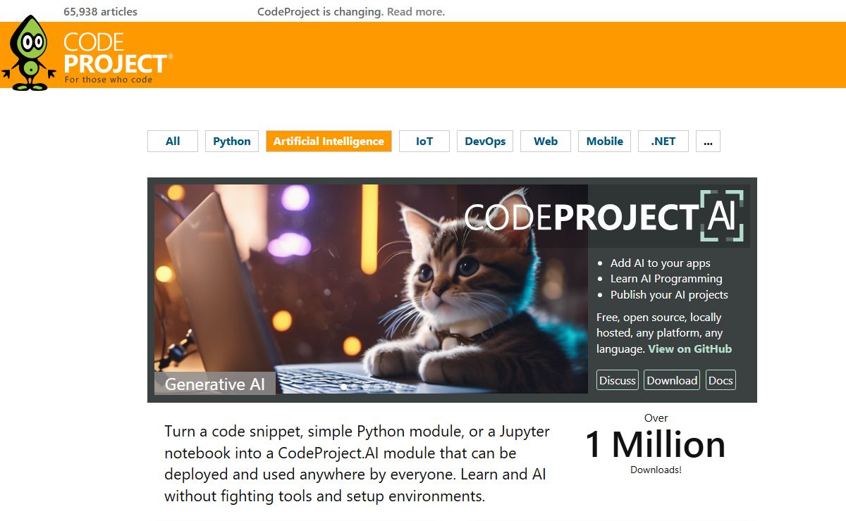 CodeProject - For those who code