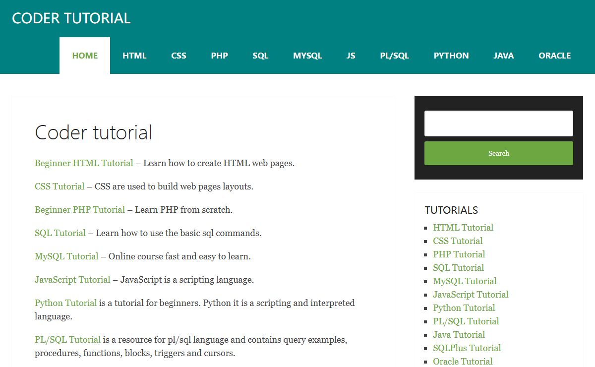 Coder Tutorial