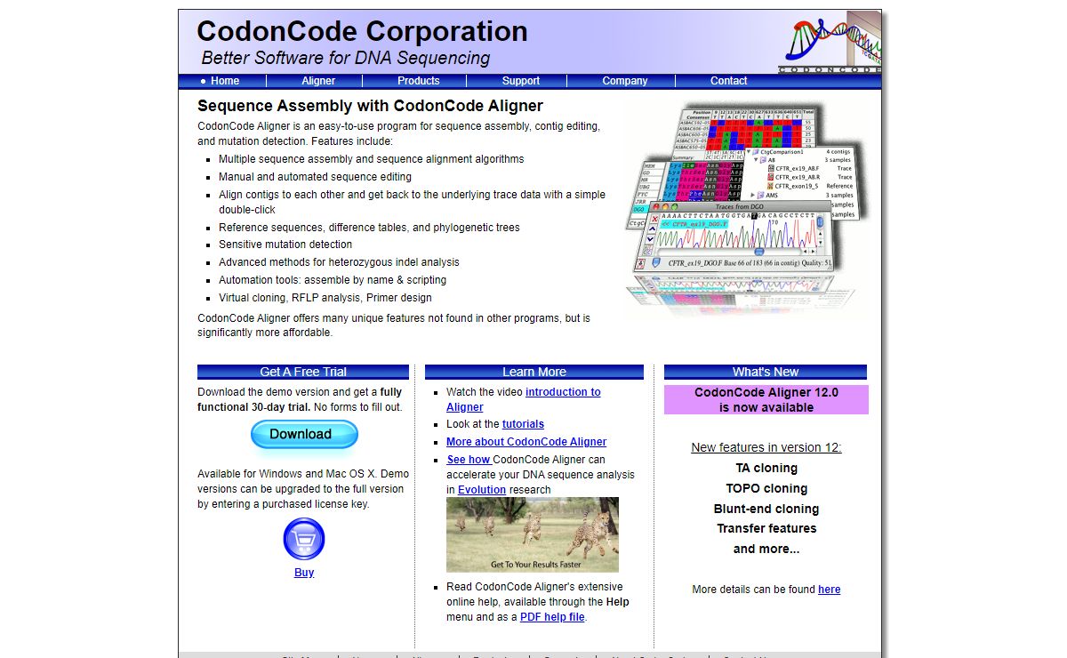 Sequence Assembly and Alignment Software - CodonCode