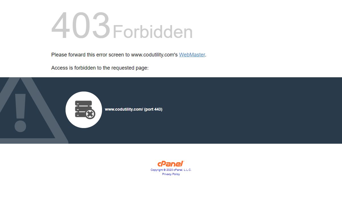 403 Forbidden
