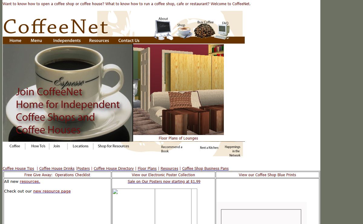 CoffeeNet - How to Run a Coffee Shop -- The Network for Resources