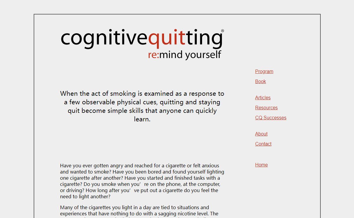 Cognitive Quitting - Intro