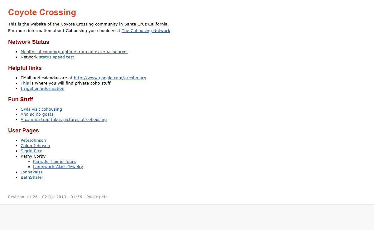 WebHome < Public < TWiki