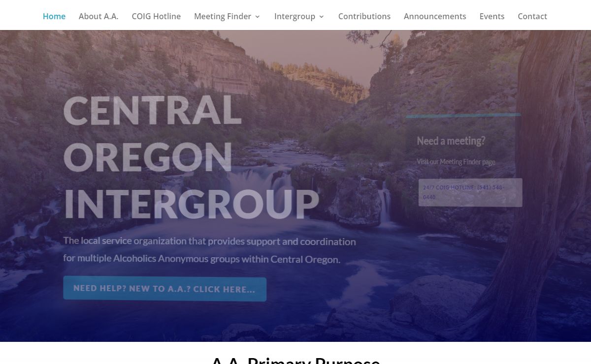 Central Oregon Intergroup | COIG