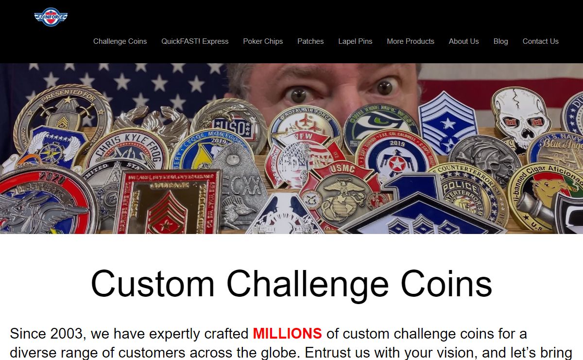 Custom Challenge Coins Made For You! 5-Stars! Veteran Owned